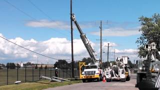 Removing a telephone pole [upl. by Petromilli]