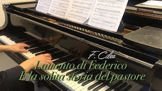 Lamento di Federico È la solita storia del pastore Federico Piano accompaniment Opera karaoke [upl. by Pernell513]