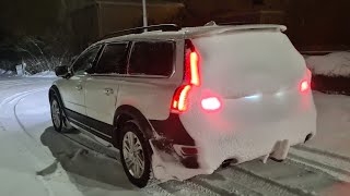 Volvo XC70 D4 AWD Snow Drifting Winter [upl. by Malynda239]