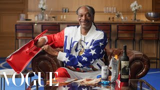 11 Things Snoop Dogg Carries in His Olympic Bag  In the Bag  Vogue [upl. by Acimaj]