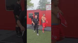 Punjab United FC entrance vs Snodland Town FC EmiratesFACup [upl. by Suoilenroc]