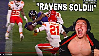 RAVENS SHOULDVE WON WTFFFFF Chiefs Vs Ravens 2023 AFC Championship Highlights Reaction [upl. by Notsob]