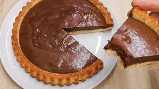 Voici une tarte croustillante a la mousse au chocolat mousseauchocolat j noix de coco recette [upl. by Ariay]