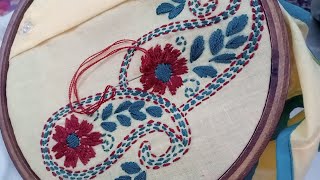 Hand Embroidery latest fotua designহাতে কাজ করা ছেলেদের ফতুয়া ডিজাইনNasima Handicraft design [upl. by Etneciv]