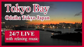 【東京湾ライブカメラ】 LIVE Tokyo Bay Traffic between ships and planes  Sea and Sky  japan travel  Live cam [upl. by Kal266]