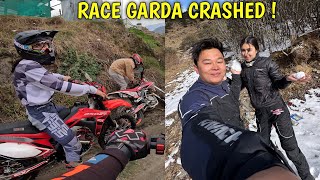 ALISHA LAI PRACTICE GARDA CRASH BHAYO😂  POKHARA WE ARE COMING  CX250R  POKHARA ENDURO [upl. by Hiroko]