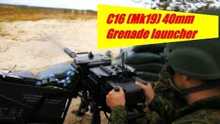 Live fire  C16 40mm grenade launcher [upl. by Nodyl]