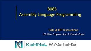 8085 Instruction set  CALL amp RET  Step 2 [upl. by Ahsekyw]