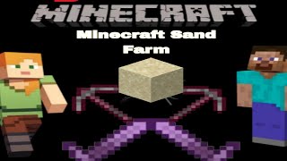 Minecraft Easy Sand Farm in Tutorial 121 PE [upl. by Curt]