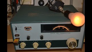 Demonstration of the Heathkit HW 16 CW transceiver [upl. by Ayam688]