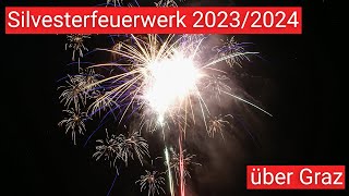 Silvesterfeuerwerk über Graz 31122023112024 [upl. by Gretal]