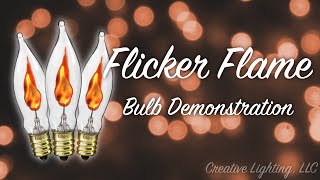 Flicker Flame Christmas Light Bulb Demonstration [upl. by Johathan]