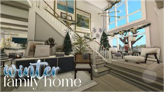 Bloxburg  Winter Family Home  Roblox  House Build [upl. by Ggerg961]