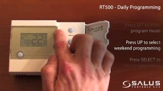 RT500 Programmable Room Thermostat operating instructions  Mr Central Heating [upl. by Mandy]