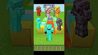 Minecraft all armour vs Netherite armour minecraft shorts minecraftarmor [upl. by Darcy]