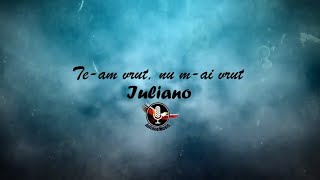 IULIANO  TEAM VRUT NU MAI VRUT Lyric Video [upl. by Maurits]