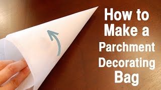 How to Make Parchment Decorating Bags with Jill [upl. by Oek]