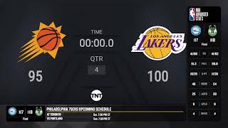 Phoenix Suns  Los Angeles Lakers Live Scoreboard [upl. by Esihcoc]