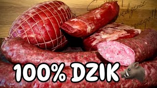 Wyroby z dzika🐗KIEŁBASA I SZYNKI😍 [upl. by Skurnik759]