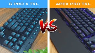 Logitech G PRO X TKL vs SteelSeries APEX PRO TKL 2023 Keyboard [upl. by Einnaffit]