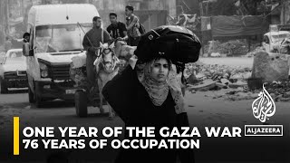 365 Days of Israels war on Gaza 76 years of occupation [upl. by Oilalue]