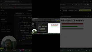 Progress bar animation in react shorts frontend reactjs programming coding reactjstutorial [upl. by Ahsuat]