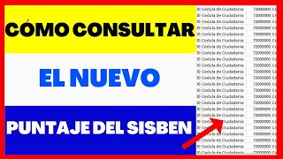 🔴 Puntaje Sisben LA NUEVA FORMA de SABER Tu Grupo Sisben [upl. by Magee]