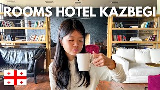 Is staying at ROOMS HOTEL KAZBEGI worth it 🇬🇪 [upl. by Idahs]