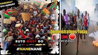 Must Watch🛑 Kenyans React The Nane Nane March Maandamano Live Kasmuel  Nairobi CBD Protests [upl. by Ricardama]