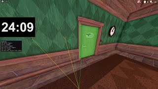 DOORS THE BACKDOOR  HOTEL  ROOMS WORLD RECORD SPEEDRUN NO CHEATS [upl. by Ilatfen]