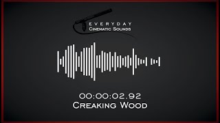 Creaking Wood  HQ Sound Effects [upl. by Amadus968]