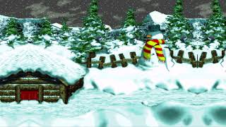 Skiddas Row Ambience  Frosty Frolics BGM  Donkey Kong Country 3 [upl. by Matelda641]