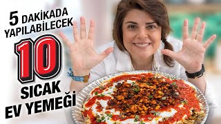 5 Dakikalık EN Güzel 10 Sıcak Ev Yemeği Tarifi  Kebap İskender Bezelye Kuru Fasulye amp Pilav [upl. by Sterne]