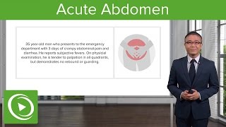 Acute Abdomen General Principles – General Surgery  Lecturio [upl. by Aible440]