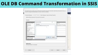 SSIS Tutorial Part 47Use Sub Query in OLE DB Command Transformation with Parameters in SSIS Package [upl. by Carlile]