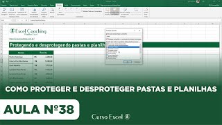 Como Proteger e Desproteger Planilhas  Curso Excel [upl. by Ilhsa676]