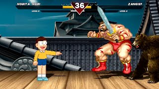 NOBITA NOBI VS ZANGIEF  HARDEST LEVEL INSANE FIGHT [upl. by Eisso]