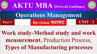 3 operations management operations management lecture operations management unit 1 aktu mba [upl. by Twila]