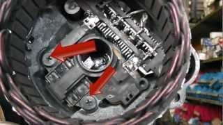 Mitsubishi alternator repair  brush change Fits Pajero KiaPegeot and many more [upl. by Gosnell]