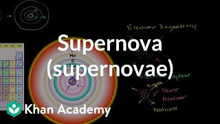 Supernova supernovae  Stars black holes and galaxies  Cosmology amp Astronomy  Khan Academy [upl. by Obe]