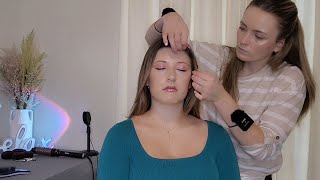 ASMR Perfectionist Hair Curling amp Light Makeup Application with Delicate Finishing Touches for SLEEP [upl. by Airdnek808]