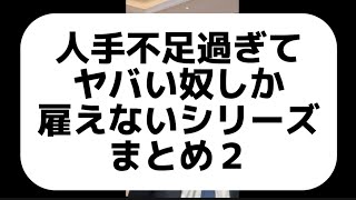 人手不足過ぎてヤバイ奴しか雇えないシリーズまとめ２ [upl. by Nomyad147]