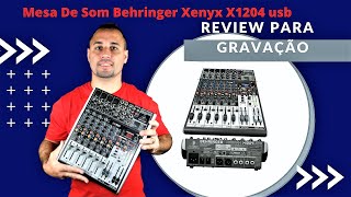 Como fazer gravações na mesa de som Behringer Xenyx 1204usb no audacity e retorno de Som [upl. by Ecnatsnoc55]