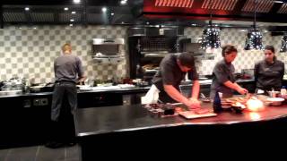 Busy kitchen at Joël Robuchon MonteCarlo [upl. by Odlamur]