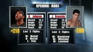 UFC Flyweight Title Opening Odds Joseph Benavidez 280 vs Demetrious Johnson 210 [upl. by Notsreik825]