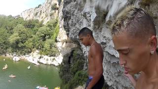 Saut en Ardeche  Pont de lArc HD [upl. by Anilek]