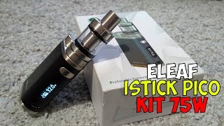 Eleaf iStick Pico Kit 75W  Распаковка и обзор [upl. by Adamski]