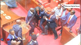 Drama chaos at Laikipia County Assembly as MCAs Protest Speakers notice to replace majority leader [upl. by Brena173]