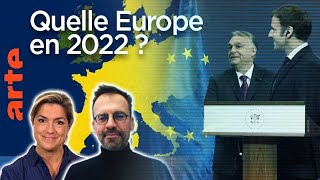 Macron Orban Scholz – Quelle Europe en 2022  Leçon de géopolitique – Le Dessous des cartes  ARTE [upl. by Jarred]