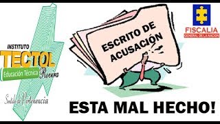 FISCALÍA RECONOCE QUE ESCRITO DE ACUSACIÓN ESTA MAL HECHO [upl. by Milzie]